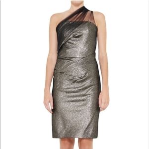 Lela Rose Strapless Metallic Dress Size 6